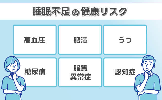 睡眠不足の健康リスク