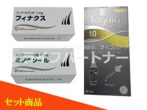 フィナクス100錠＋ツゲイン3本＋ ミノクソール（内服薬）100錠セット